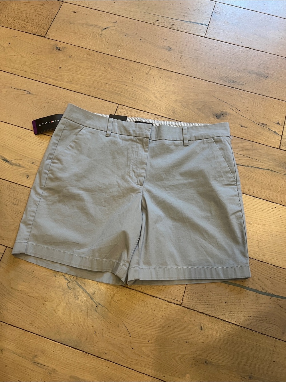 Tommy Hilfiger Light Gray Women's Shorts 14